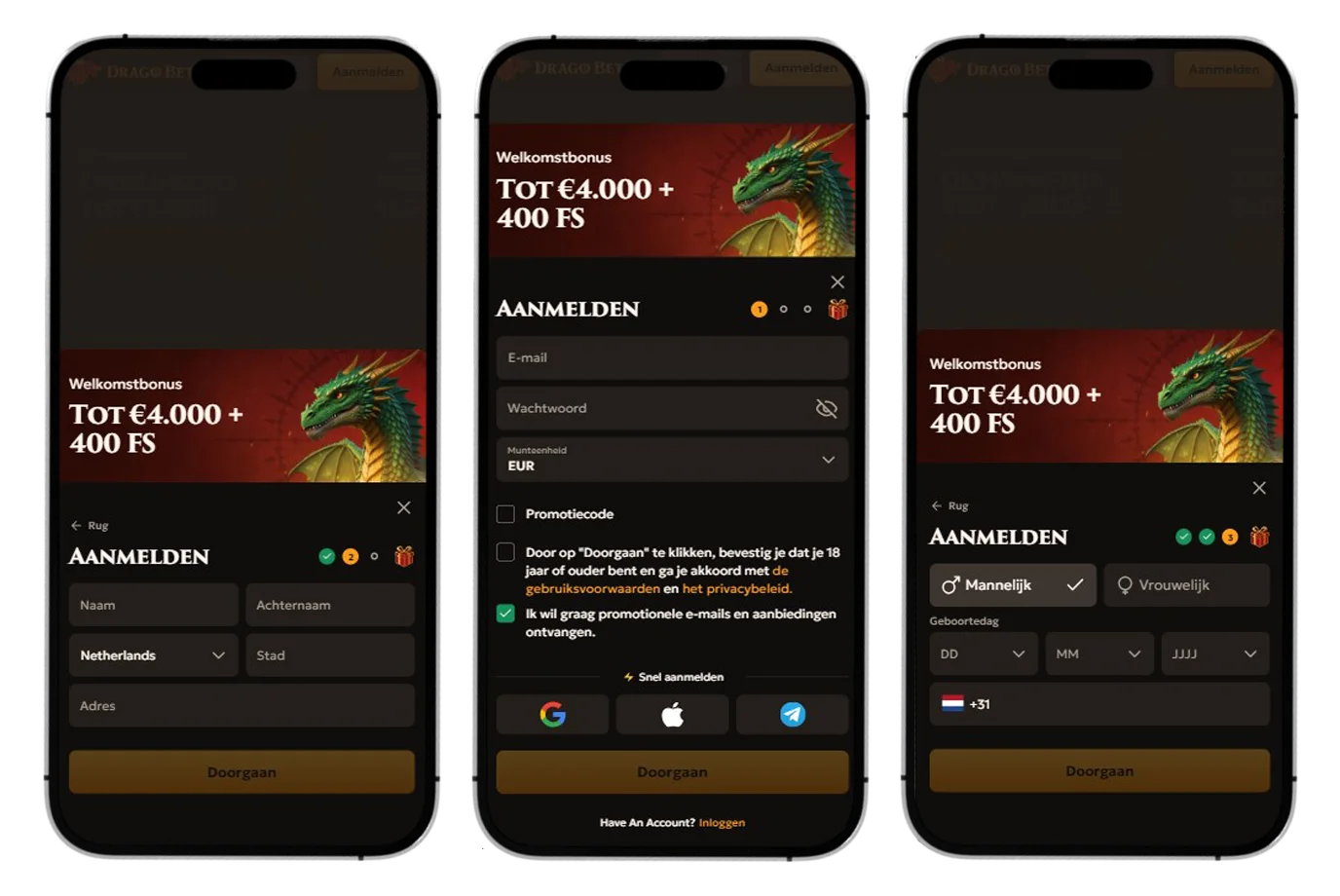 Drago Bet Casino Registratie en KYC